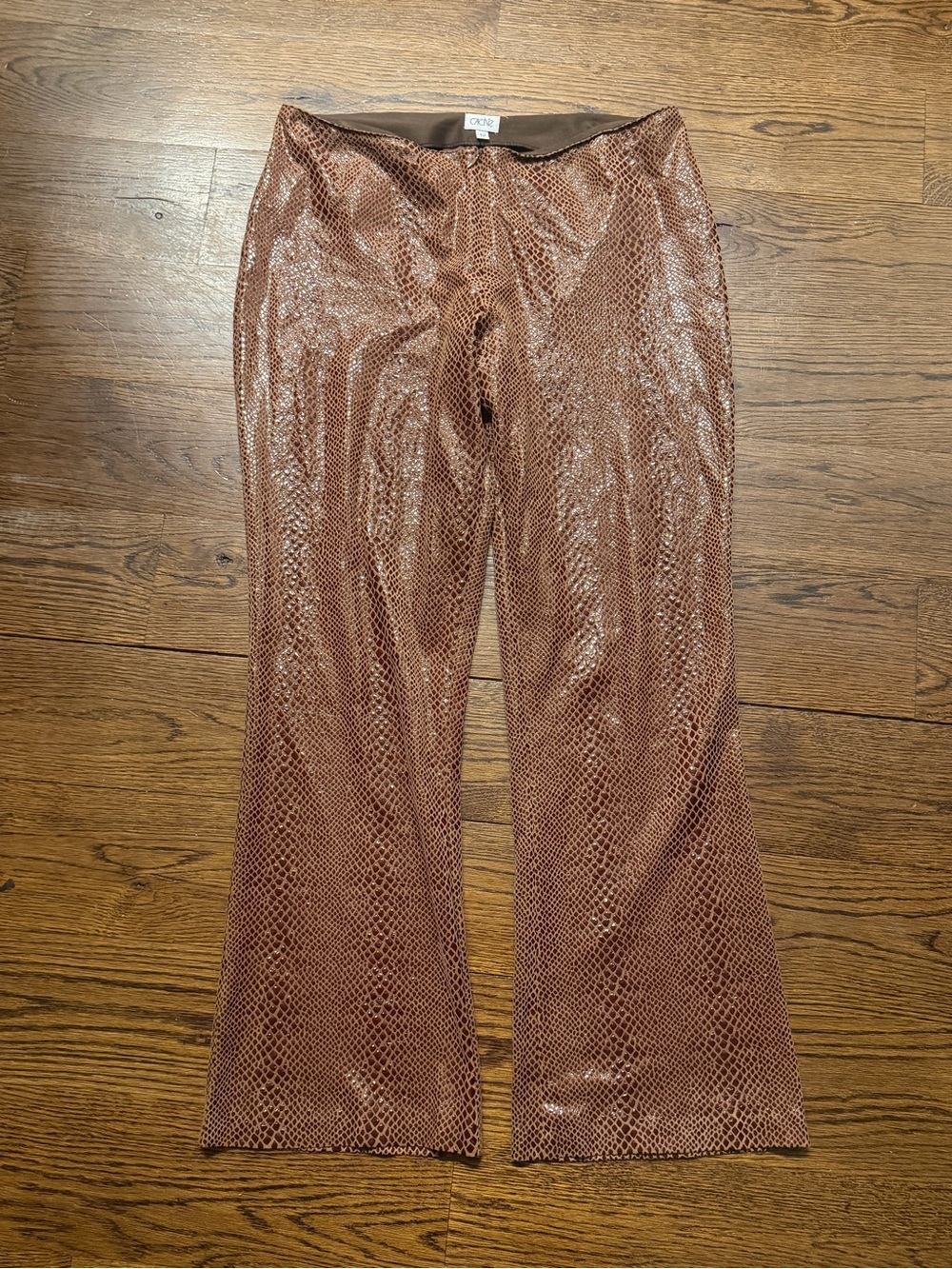 Vintage Y2K Cache Croc Flare Pants Size 12